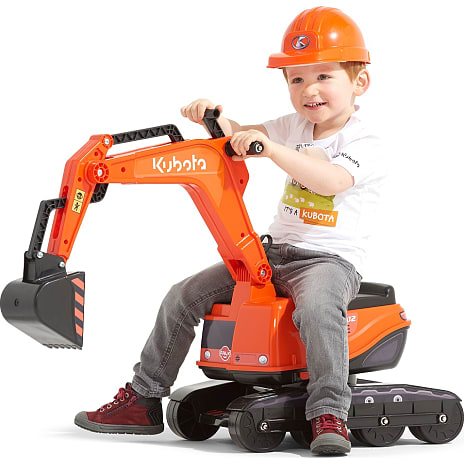 Falk Toys Kubota gravemaskine med hjelm