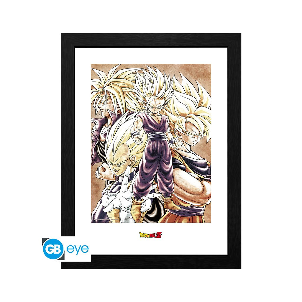 Dragon Ball Z - Poster Encadré Super Saiyans