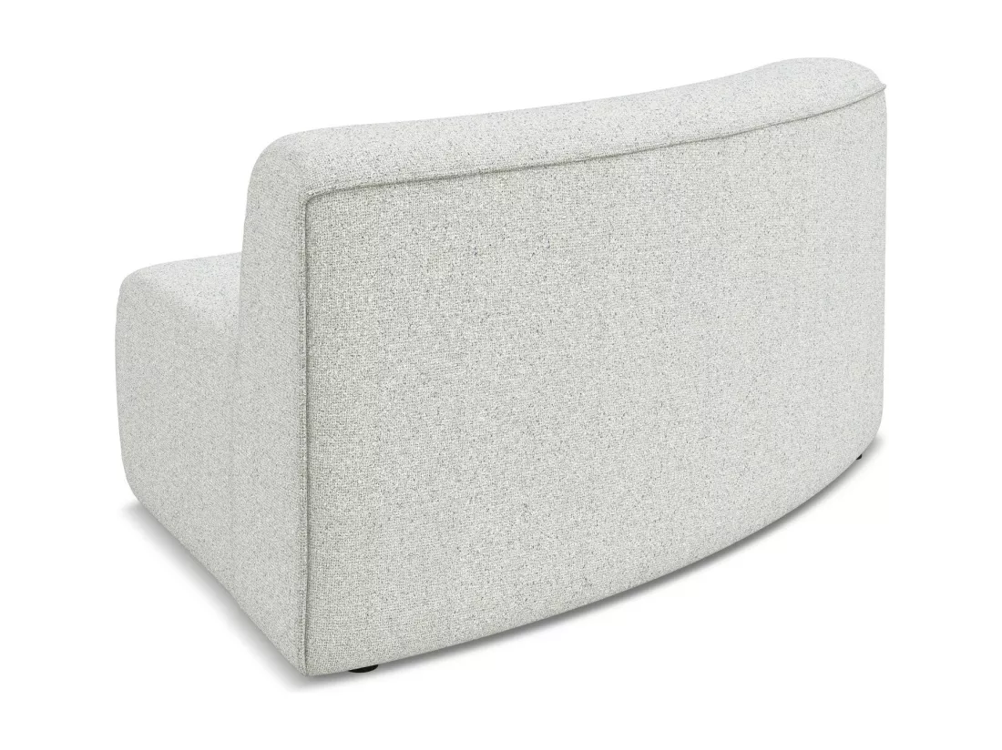 Fauteuil d'angle pour canapé modulable en tissu texturé - beige - EKAHI