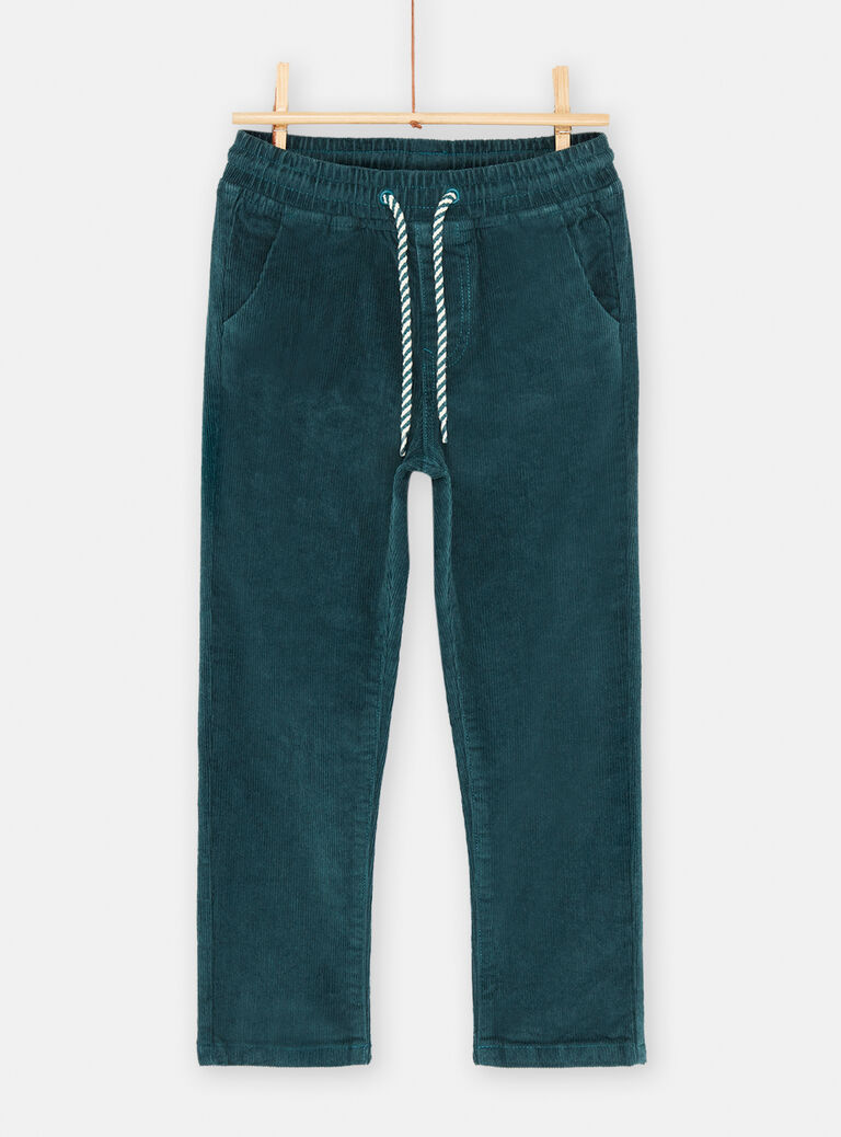 Pantalon bleu canard uni pour garçon