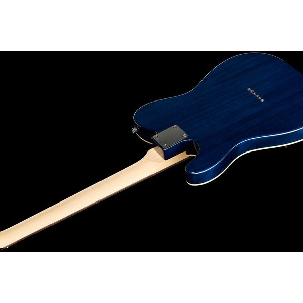 Harley Benton TE-90QM HH Trans Blue Bundle