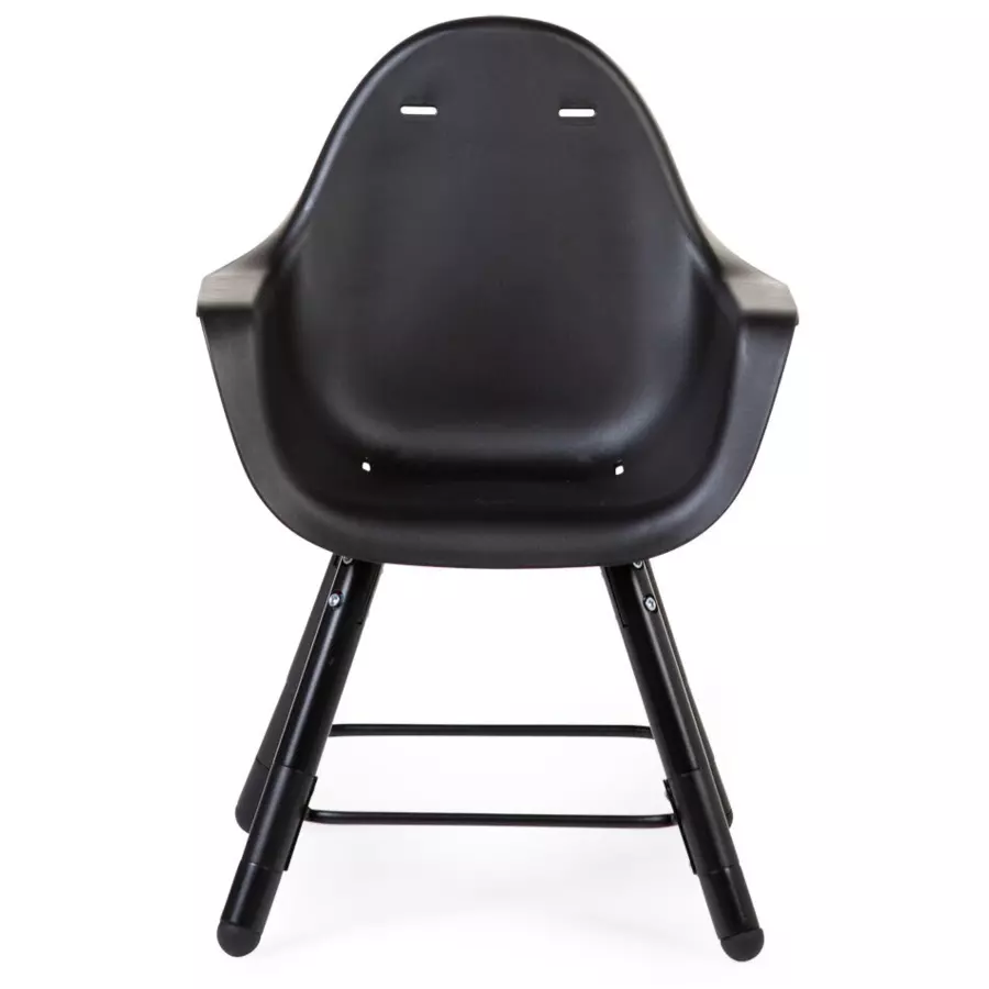 CHILDHOME Hochstuhl Evolu 2 schwarz schwarz 2 in 1 + Ring