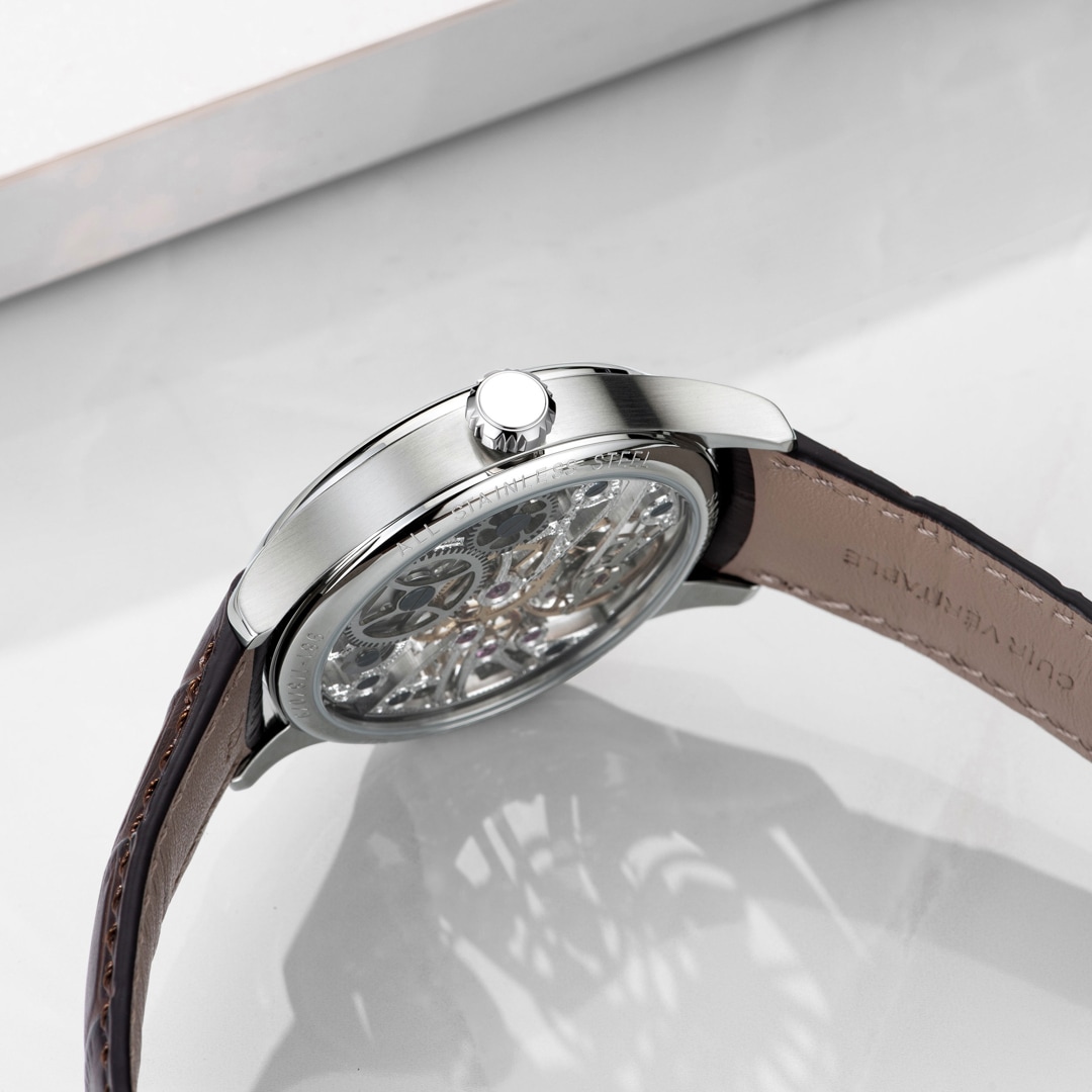 Aerowatch Renaissance Classic Skeleton Silbrig