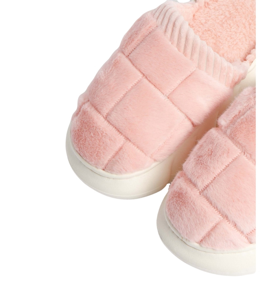 Chinelo xadrez rosa Admas