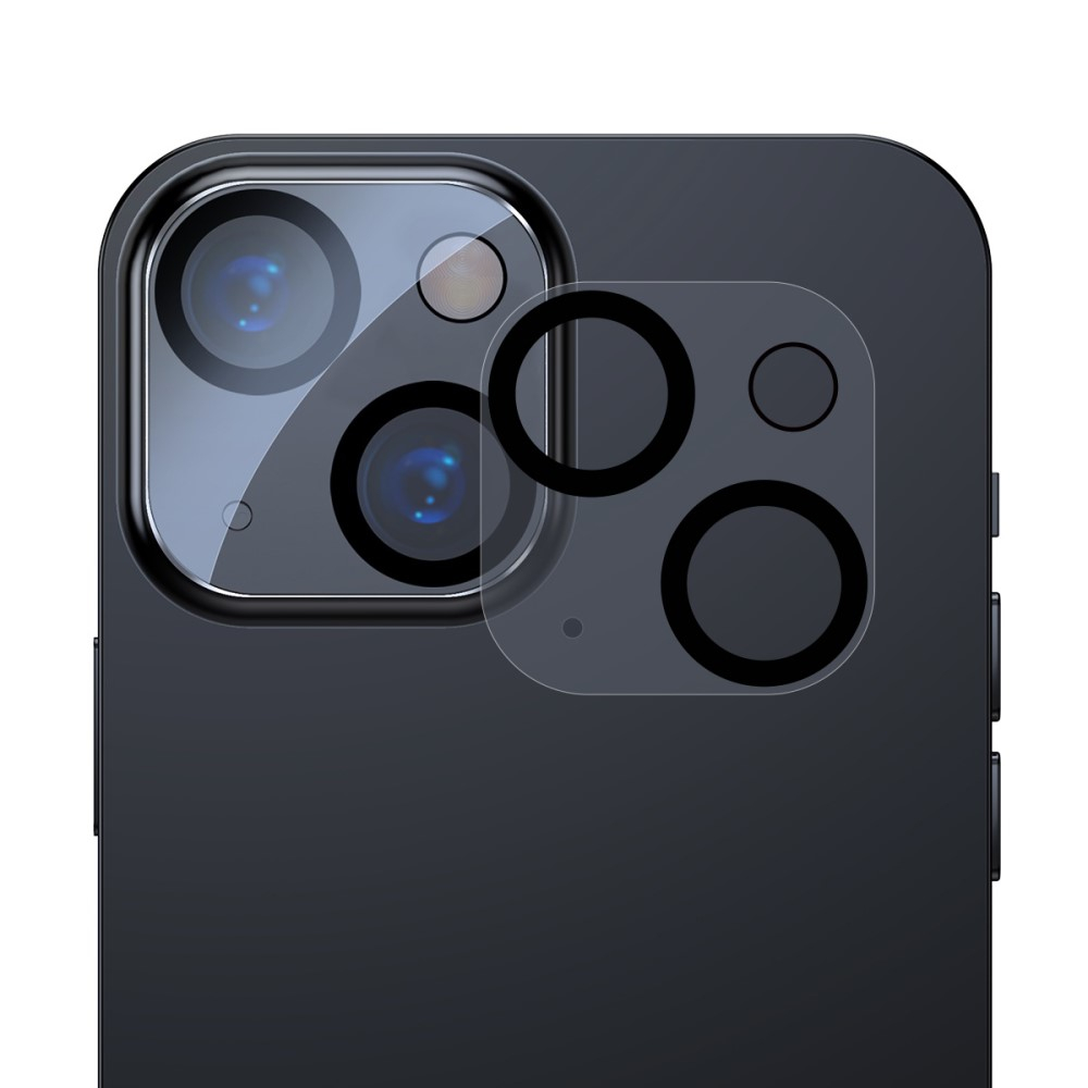(2er Set) Baseus - iPhone 13 Mini / iPhone 13 Kamera Objektiv Protector Vollschutz Panzer Glas - Transparent