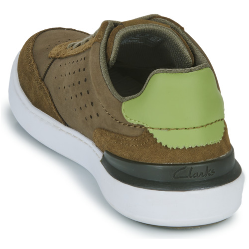 Clarks - COURTLITE TOR - Kaki / Blanc