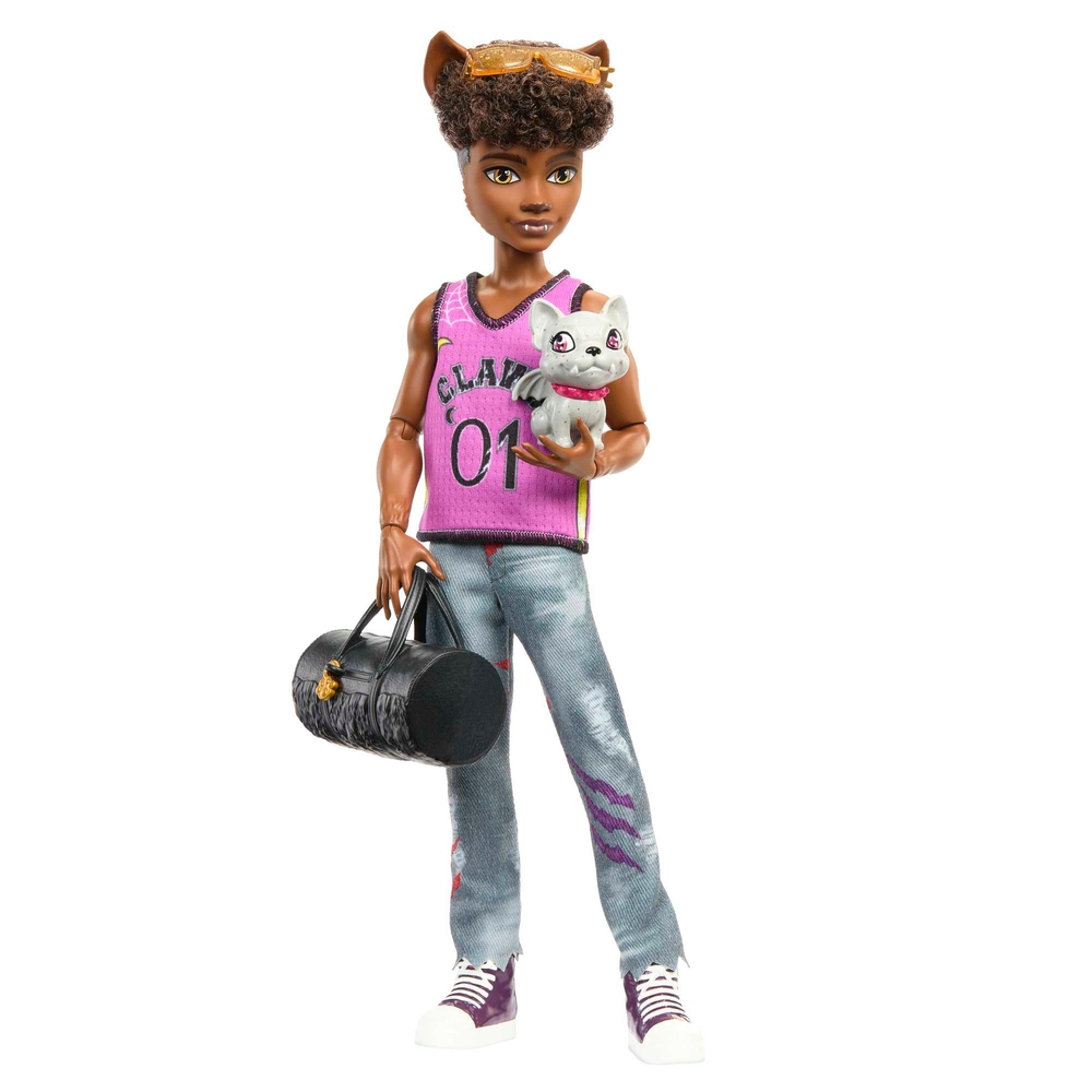 Monster High Clawd Wolf Puppe mit Haustier und Zubehör