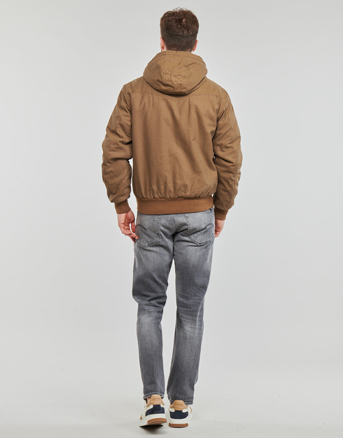 Superdry - VINTAGE WORKWEAR HOODED BOMBER - Camel