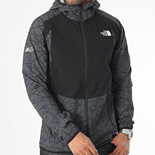 Coupe-Vent Capuche Lab Wind Noir Gris Anthracite
