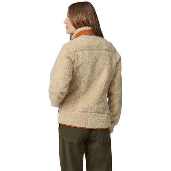 Veste polaire PATAGONIA W'S CLASSIC RETROX JKT DARK NATURAL W/REDTAIL RUST
