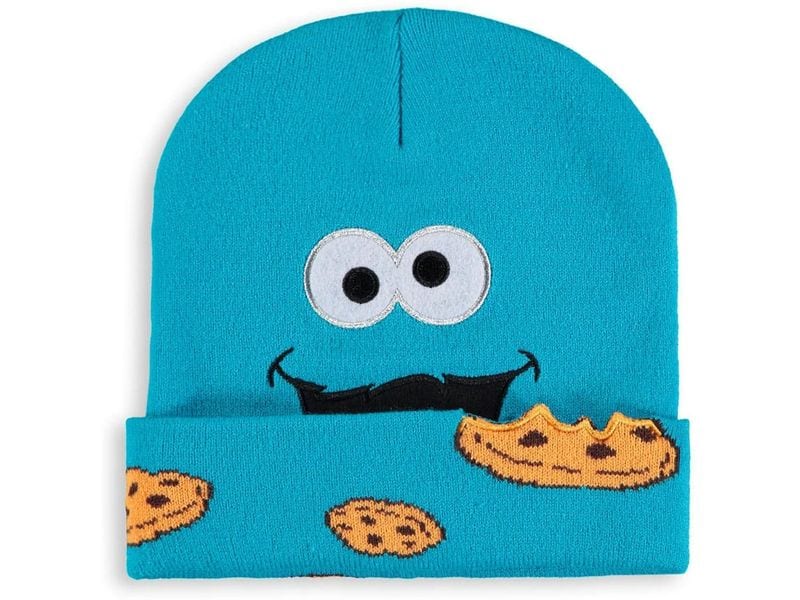 Difuzed Cap Sesamstrasse Beanie Cookie Monster Sesamstrasse Beanie Cookie Monster Kappe
