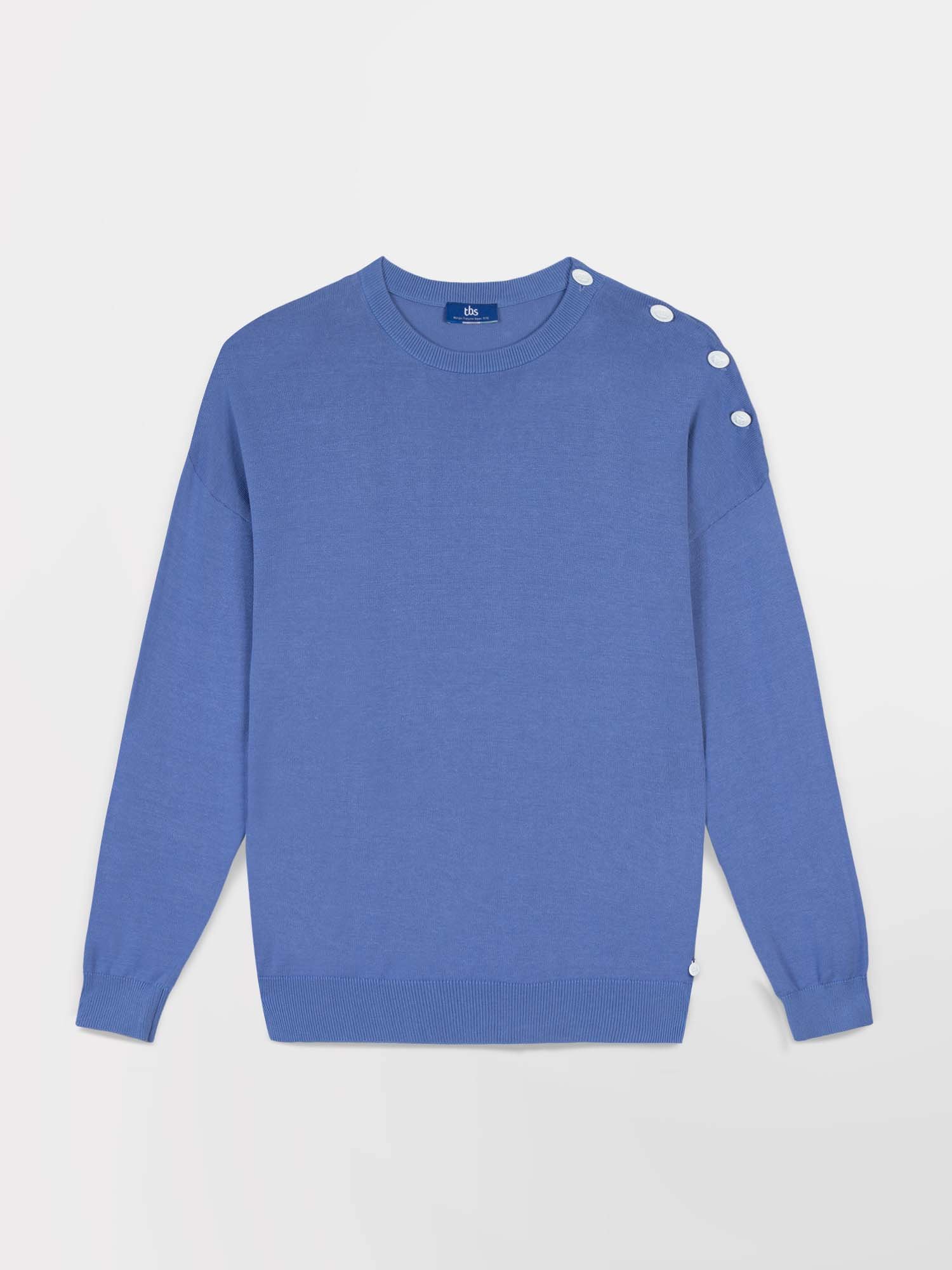 Pull Femme Coton Biologique Bleu
