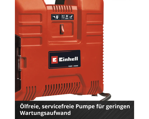 Einhell Power X-Change TE-AC 2x18V 36/8 Li OF Set accu koffercompressor, zonder accu en lader