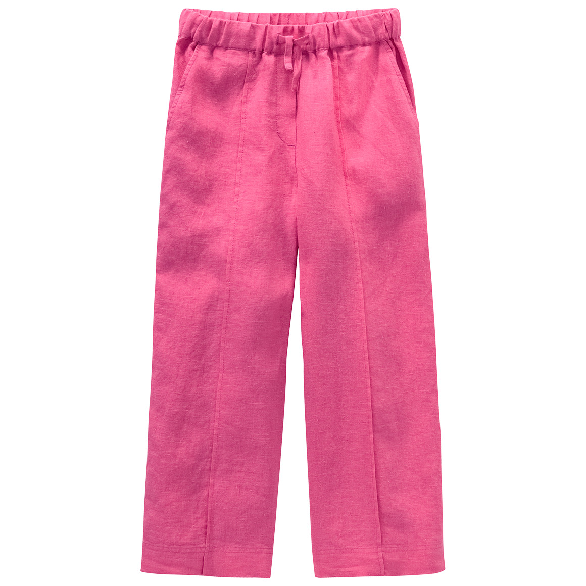 Jonas Nielsen Mädchen Leinen-Hose mit Tunnelzug pink