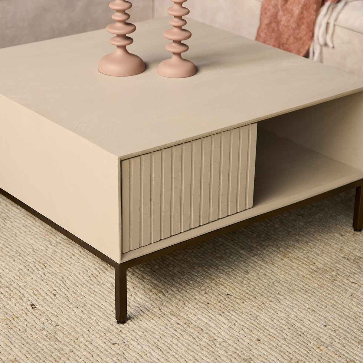 Salontafel De Bokke Vierkant Witzand