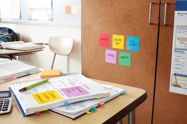 Post-it® Super Sticky Notes Playful 76x76 mm - (6 stk.)