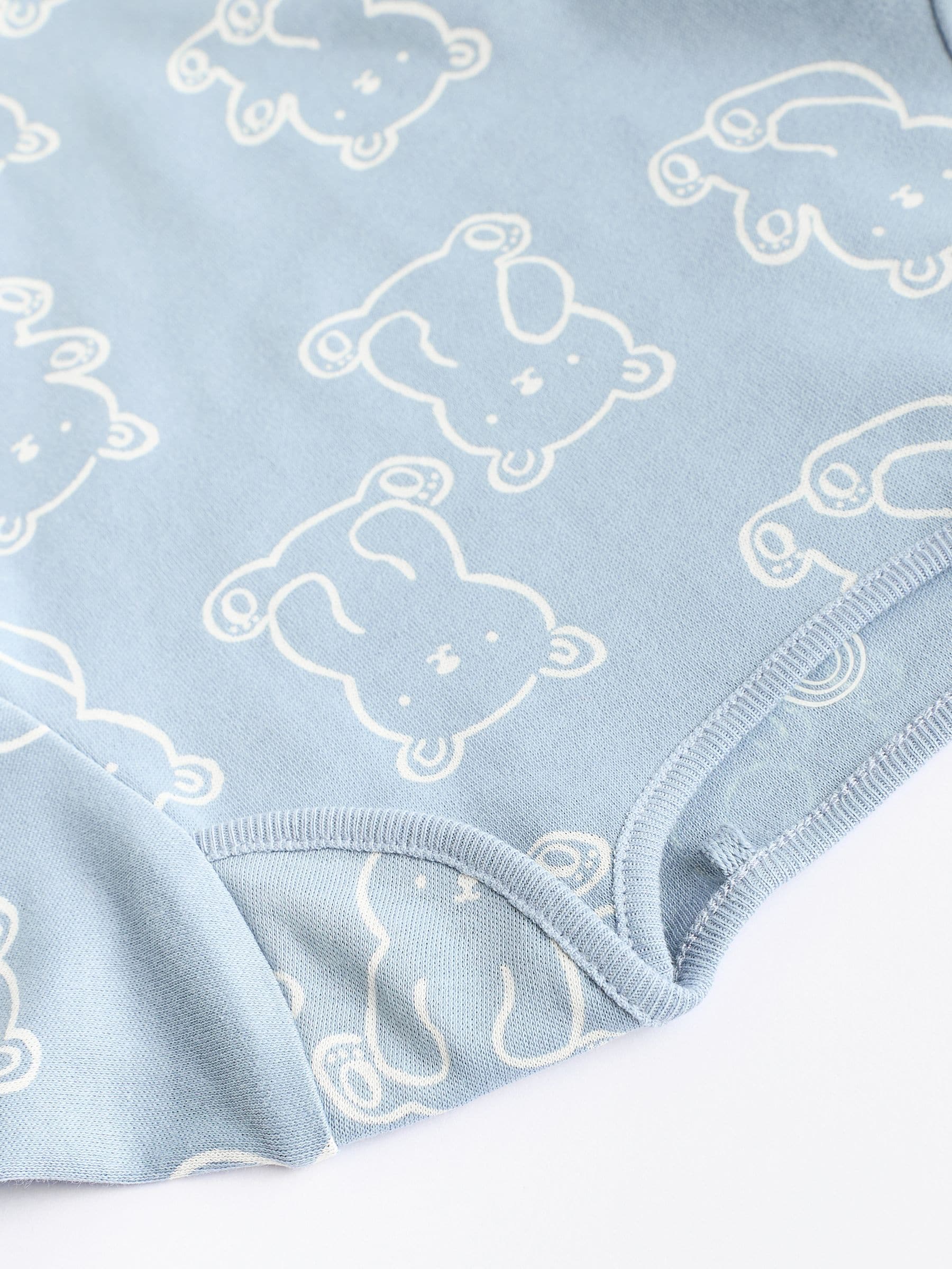 Blauw met beren - Set van 5 babyrompertjes