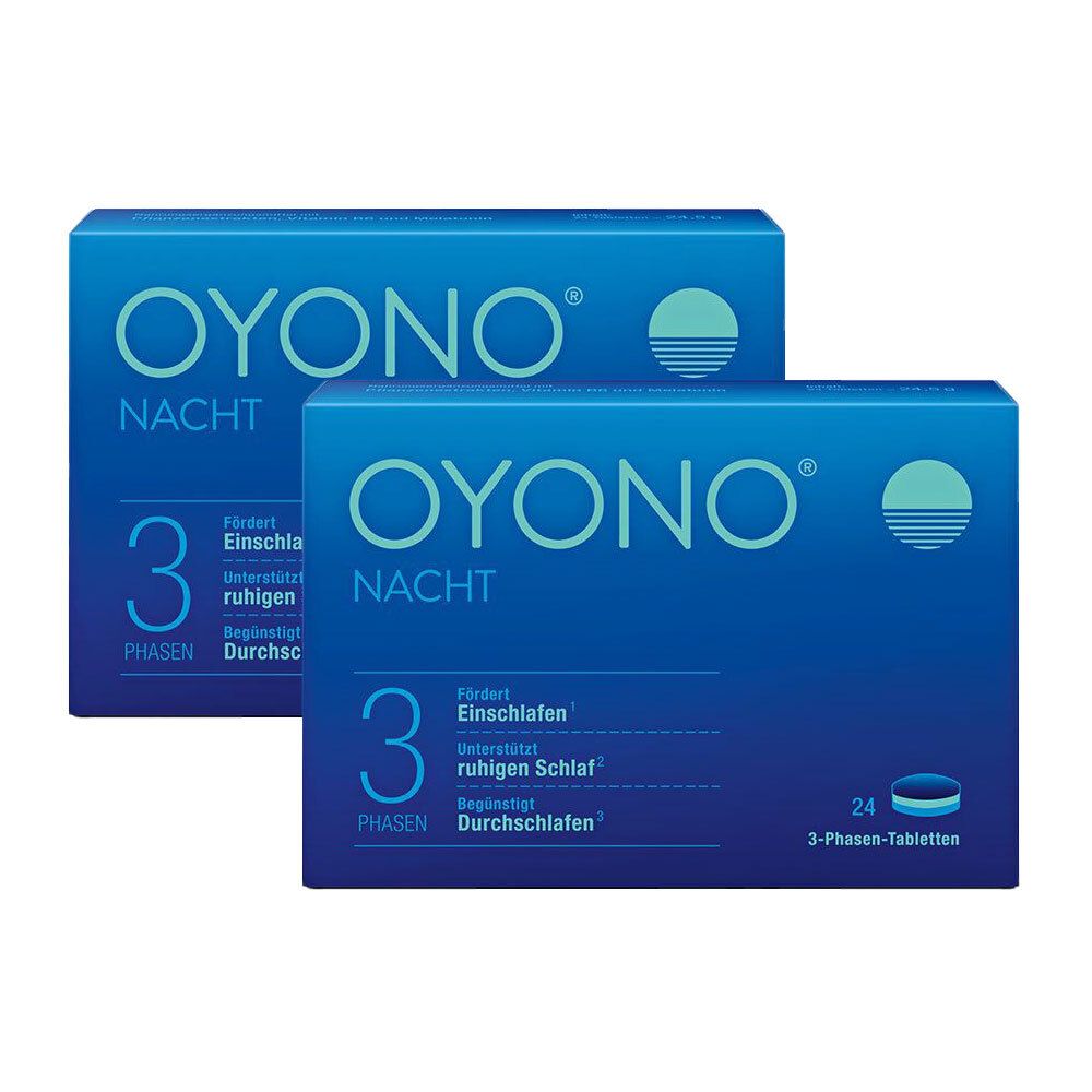 OYONO® Nacht mit 1mg Melatonin, Baldrian und Zitronenmelisse