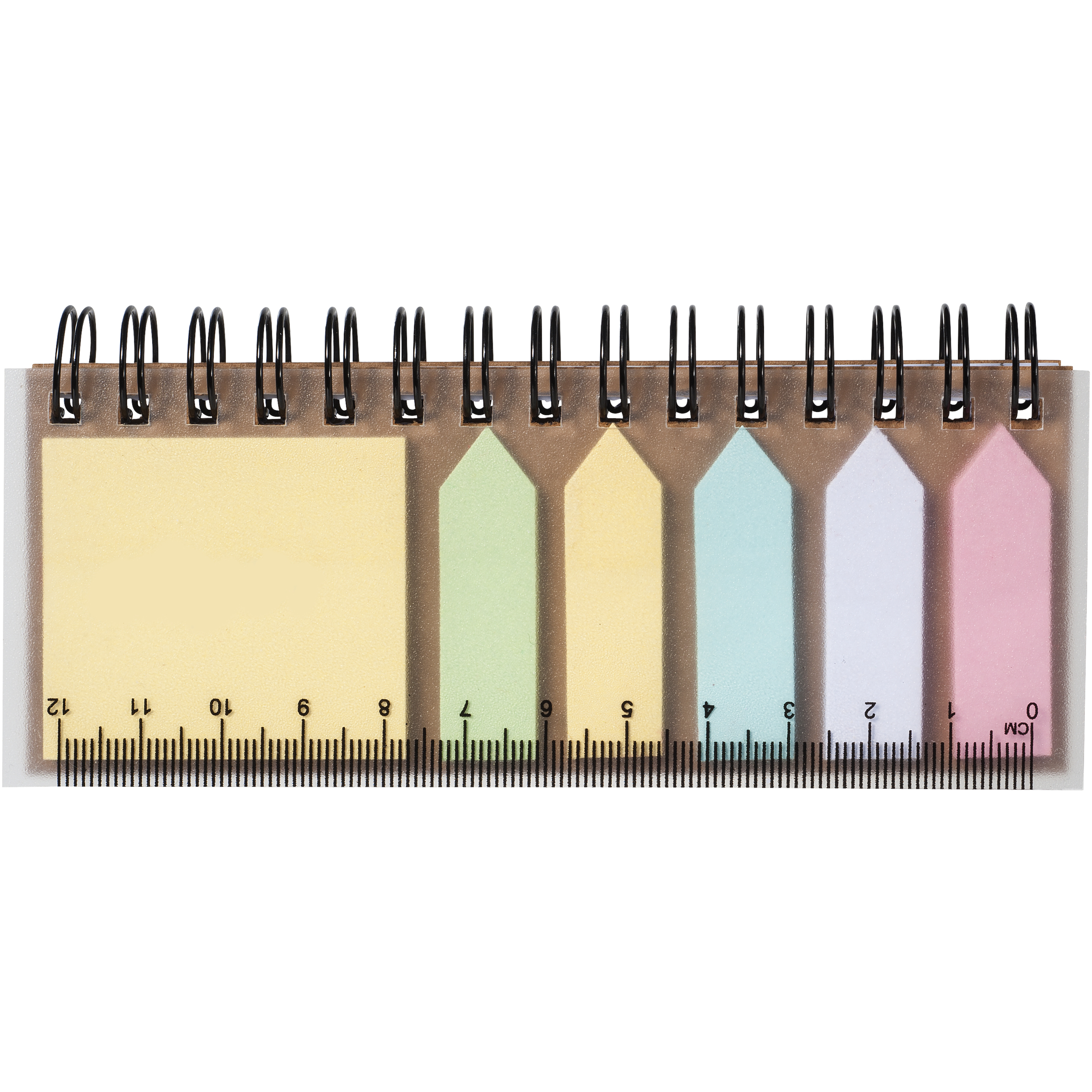 EgotierPro 106736 - Carnet Spirale avec Notes Adhésives Colorées