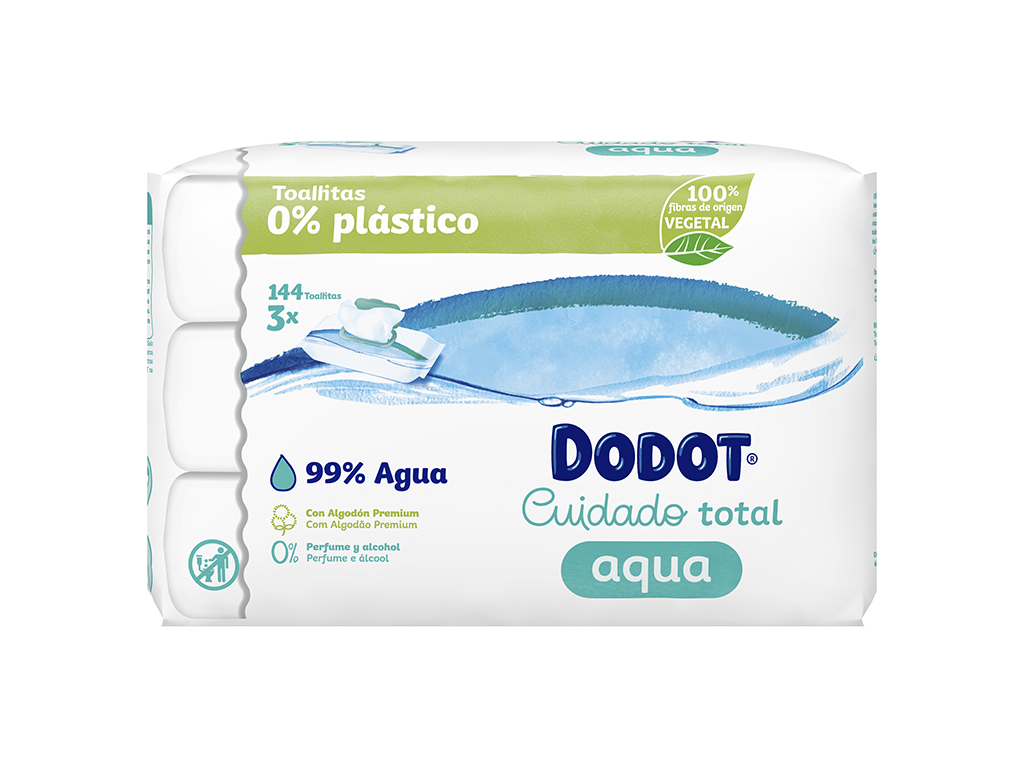 TOALHITAS BEBÉ PURE AQUA DODOT (3X48 UN) 144 UN