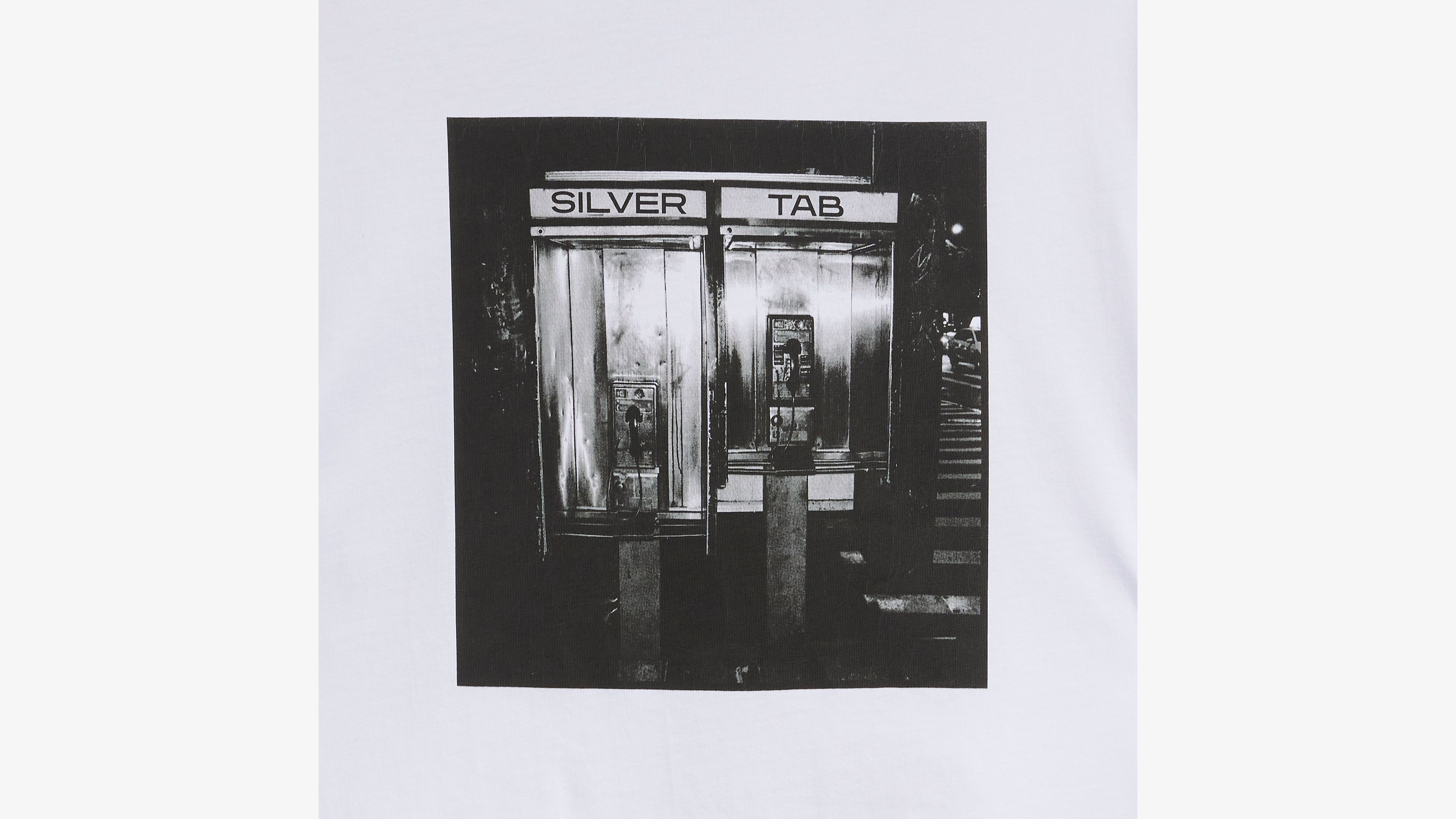 T-shirt graphique Relaxed - Phone Booth Relaxed Fit Tee White+ - Blanc