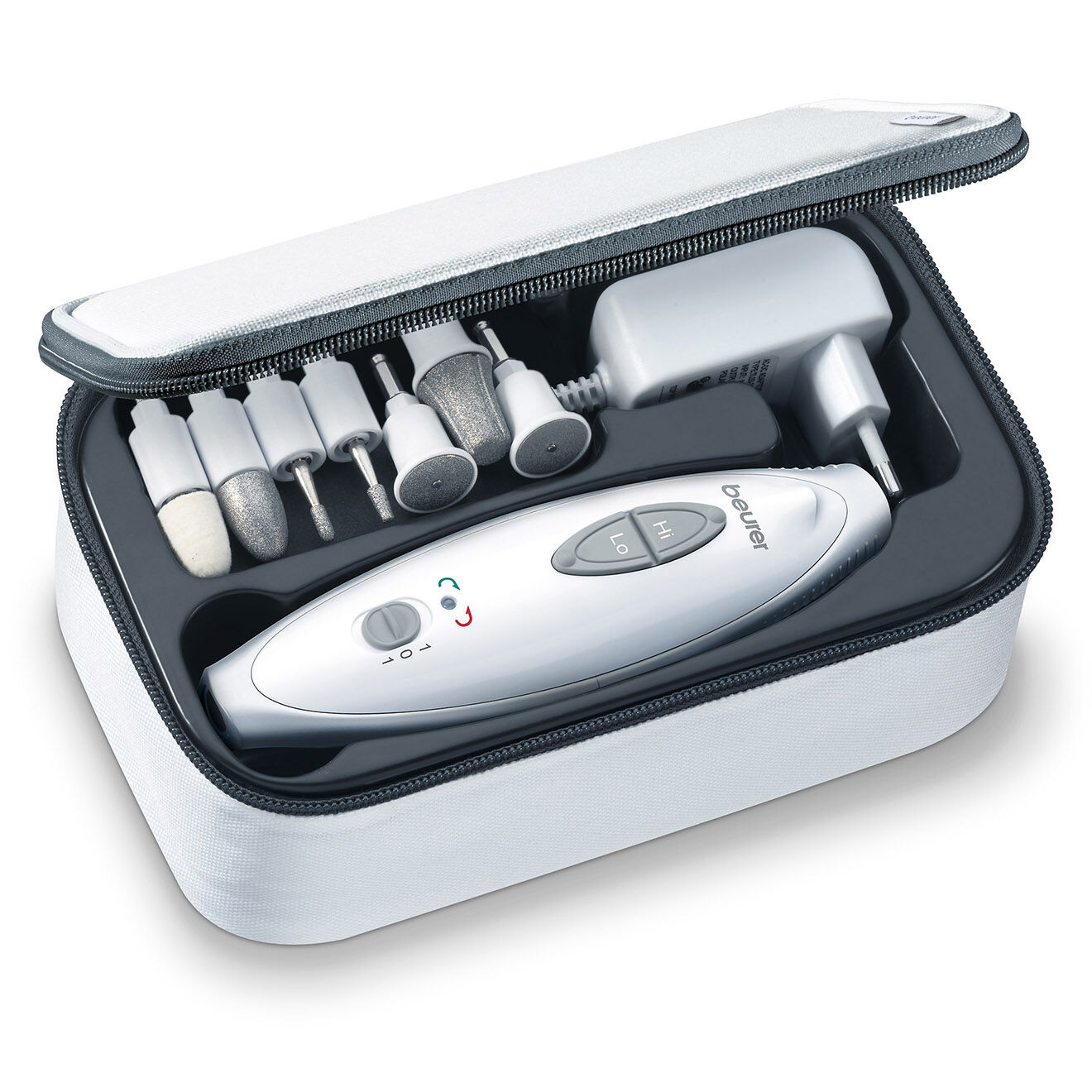 Beurer Set manucure & pédicure 7 embouts - blanc