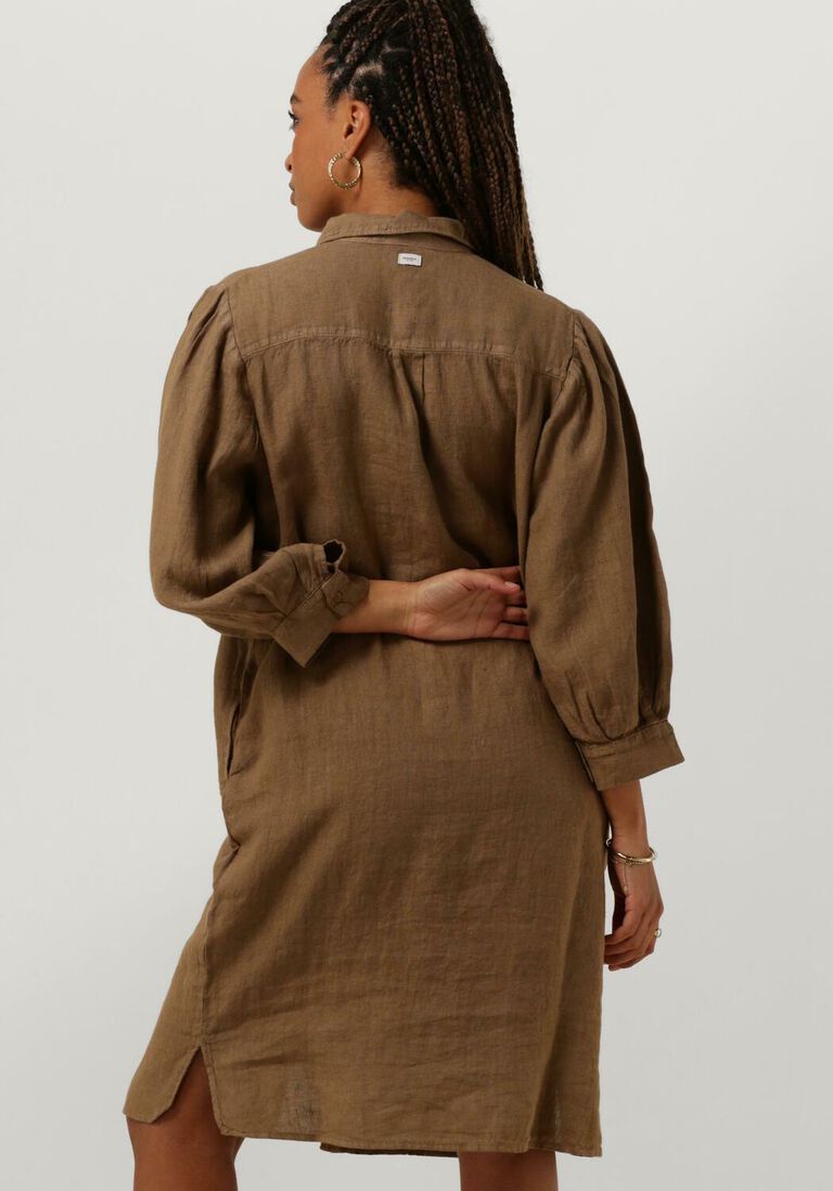 PENN & INK bruine penn & ink midi jurk dress