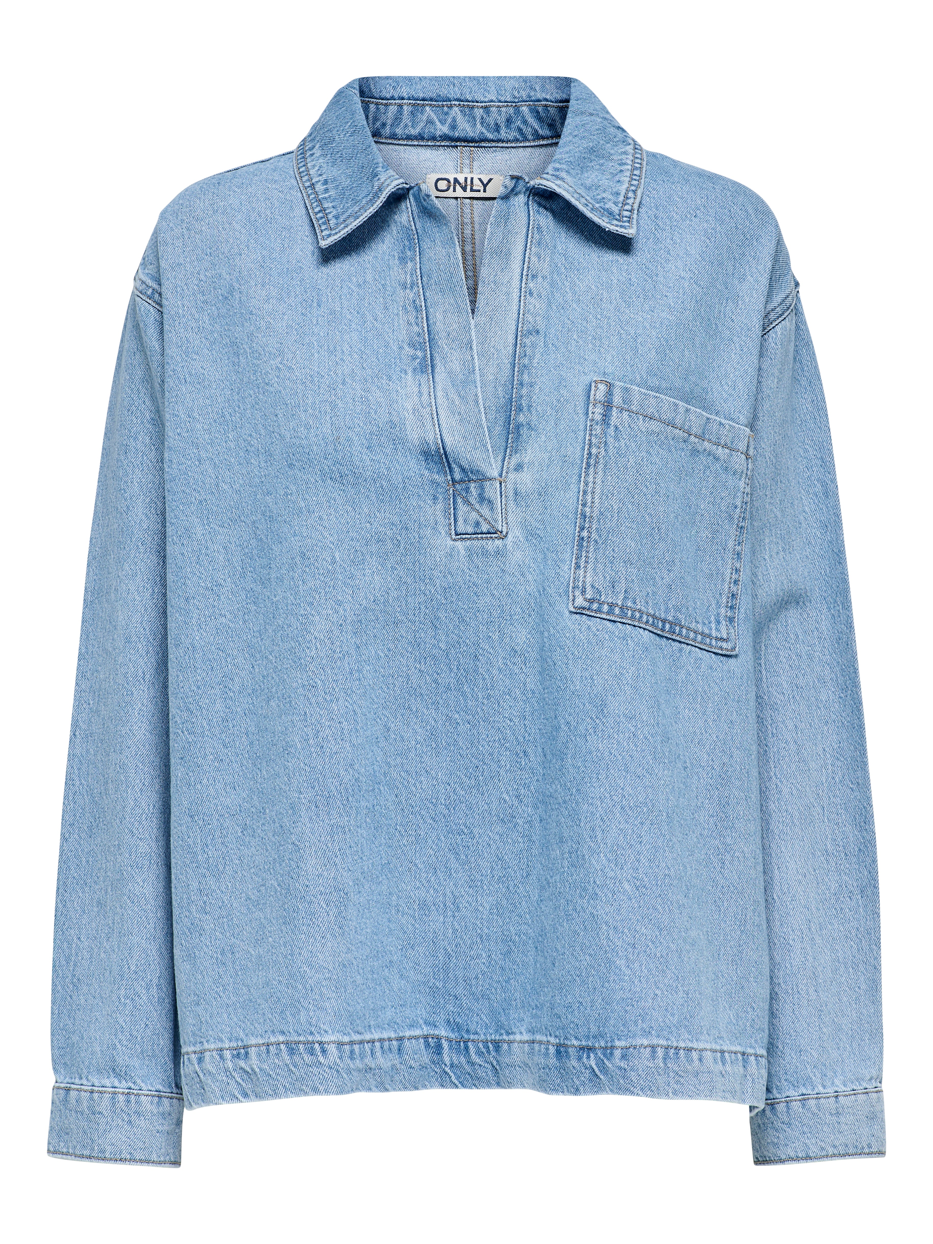 ONLBIRDIE Jeanshemd Light Blue Denim