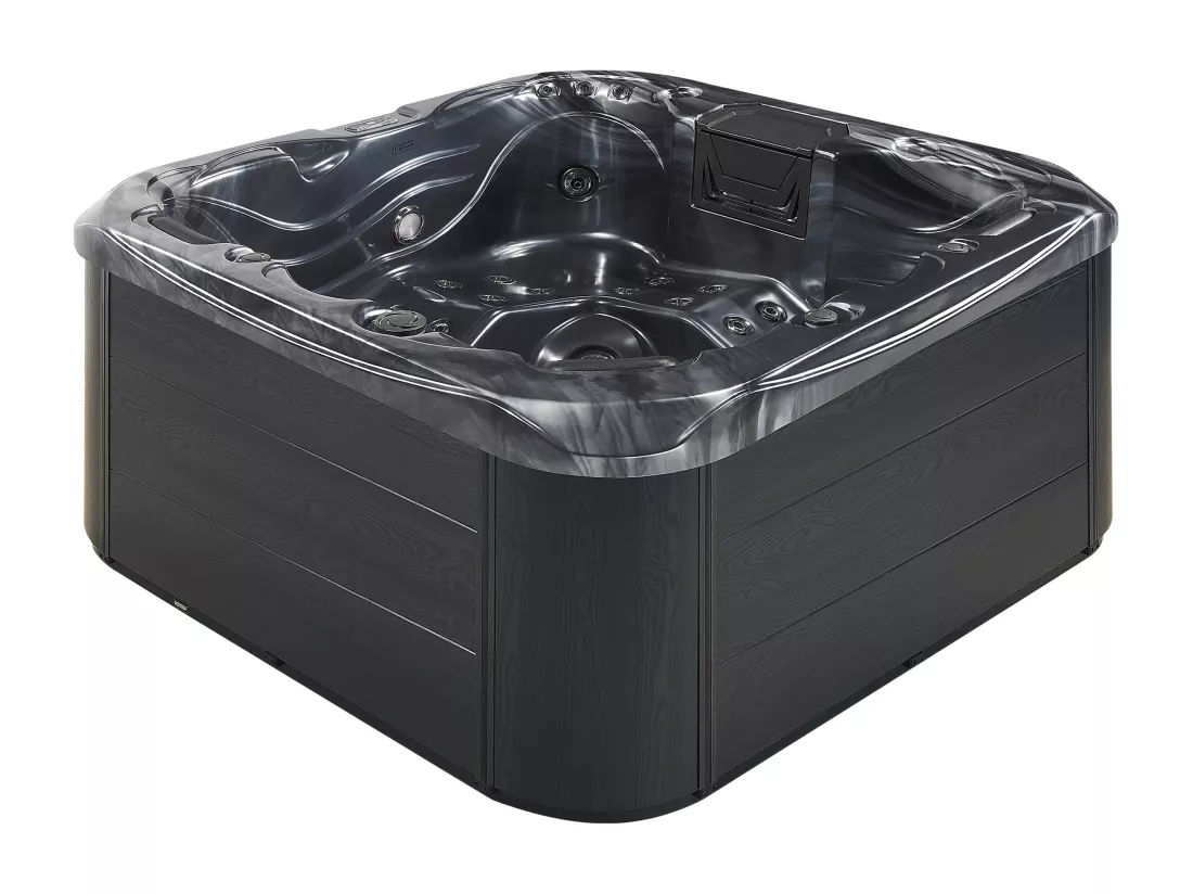Spa d'extérieur avec LED LASTARRIA Gris graphite
