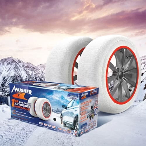 Chaussettes antiglisse Premium MUSHER CAMPING-CAR 225/75-16 Taille 10