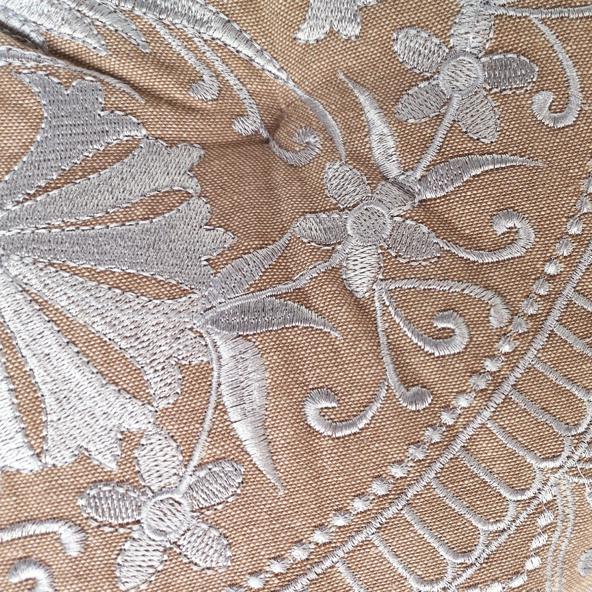 Sitzkissen 'Surat', braun, beige, Ø 55 cm, H 10 cm von fischer's lagerhaus