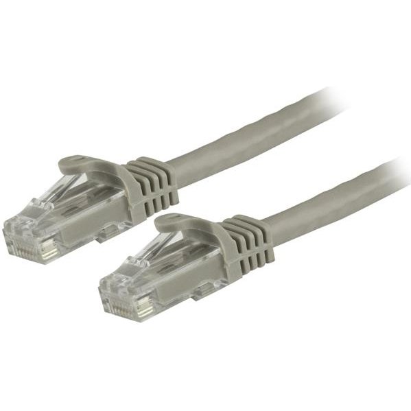 StarTech.com Cordon de raccordement UTP CAT6 - 1,5 m - Sans crochet - Câble patch RJ45 - Gris