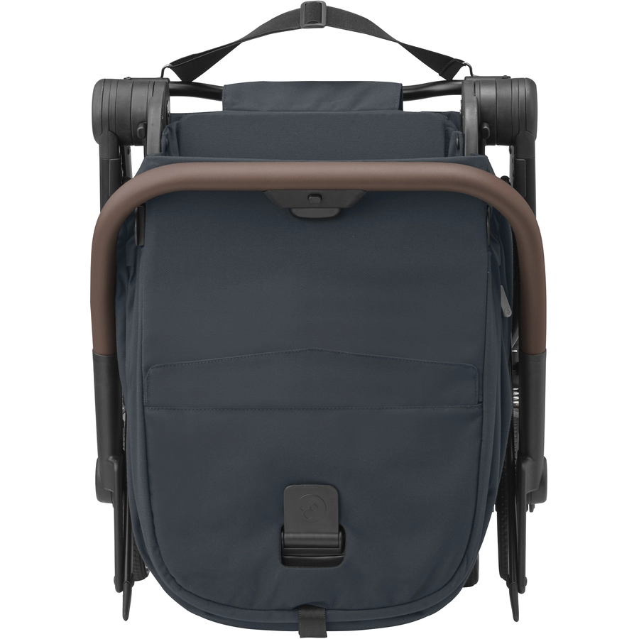 MAXI COSI Kinderwagen Set Leona 2 Essential Graphite & MAXI COSI 2 in 1 Winterfußsack Essential Graphite & MAXI COSI Komfort-Regenverdeck schwarz
