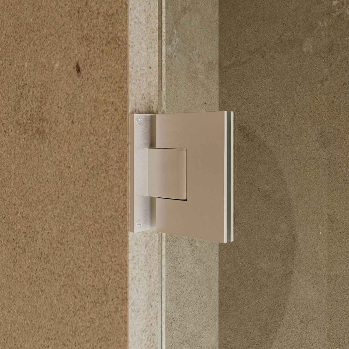 Saniclear Modern douchecabine 90x80 met 80cm deur anti-kalk RVS