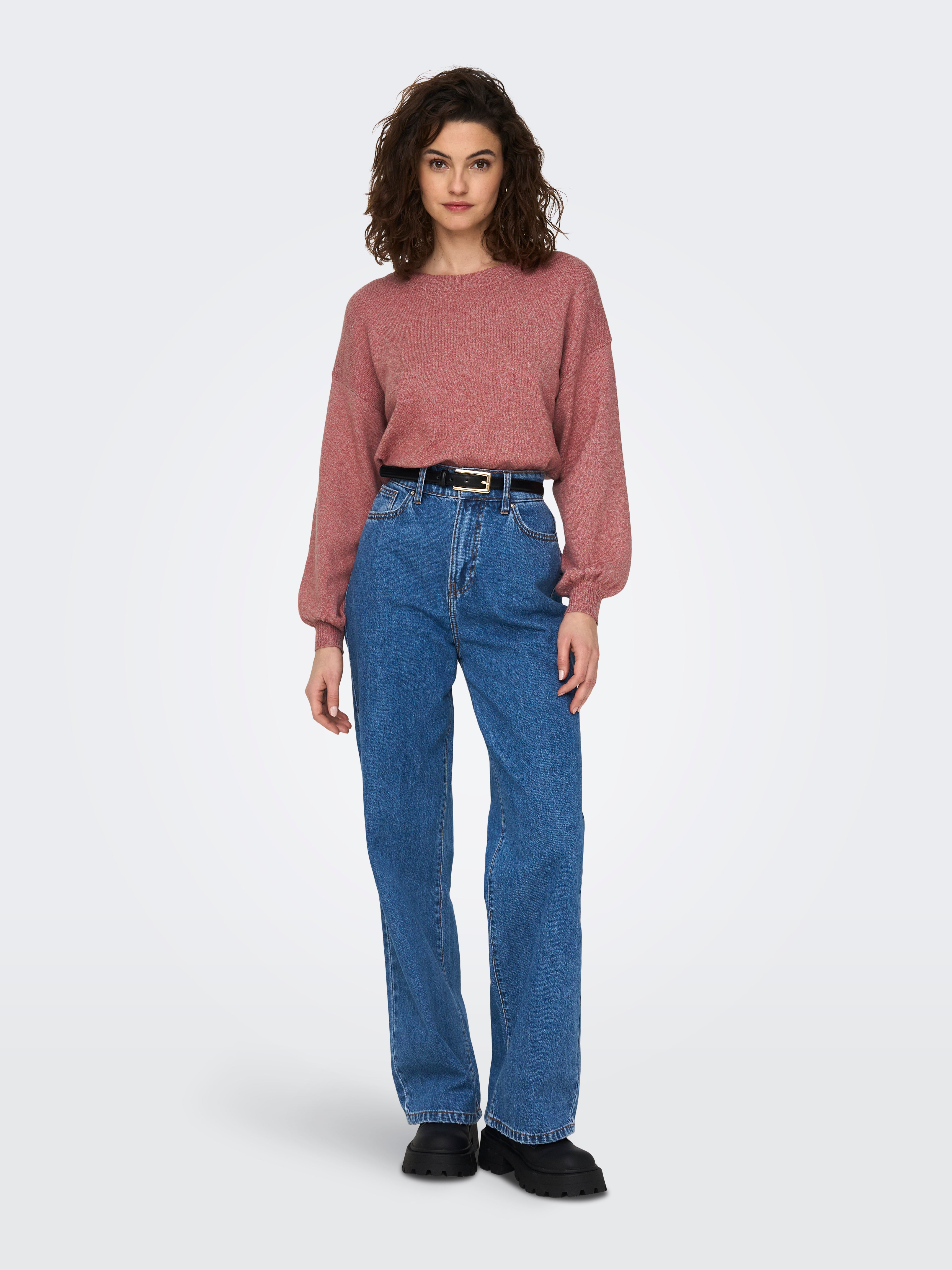 ONLRICA Strickpullover Withered Rose