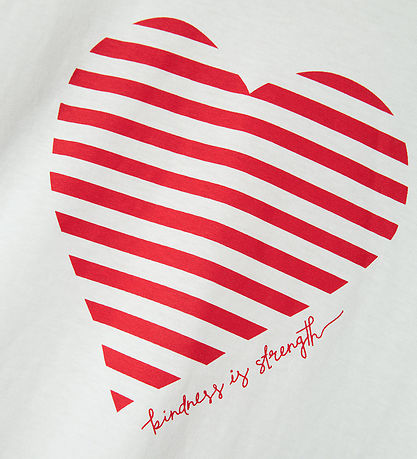 Name It T-Shirt - NkfFesko - Bright White m. Herz