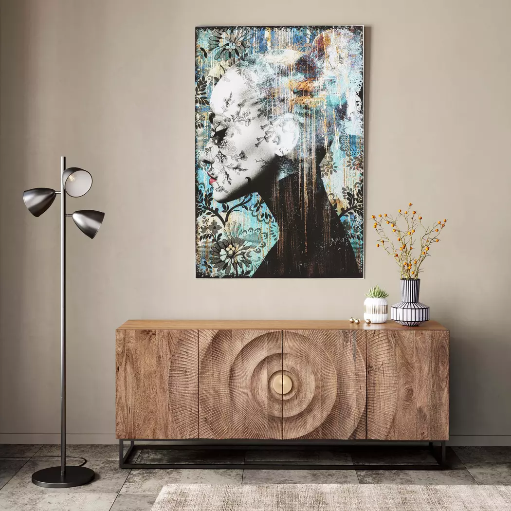Wandbild 100 x 150 cm Lady Flower