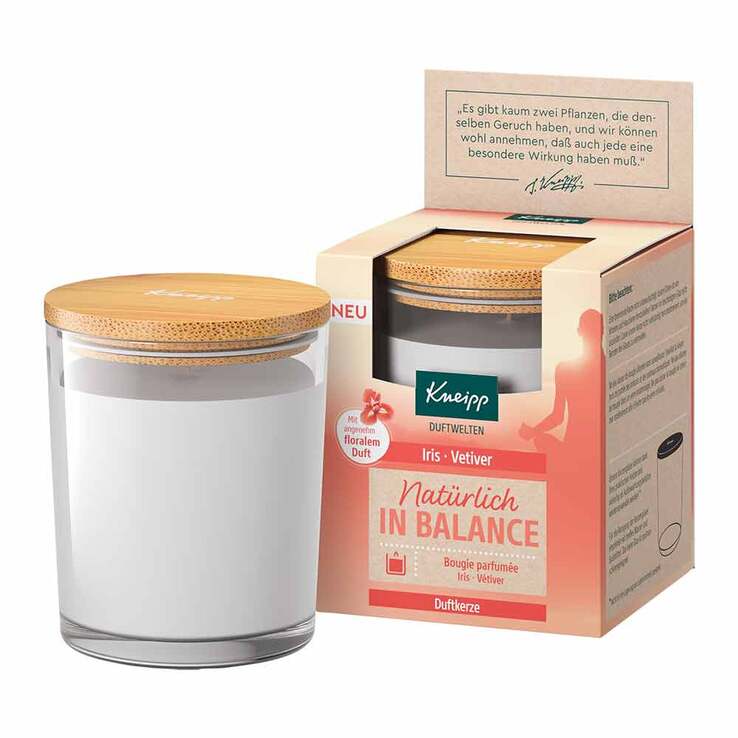 Kneipp Duftkerze Natürlich in Balance, 145 g