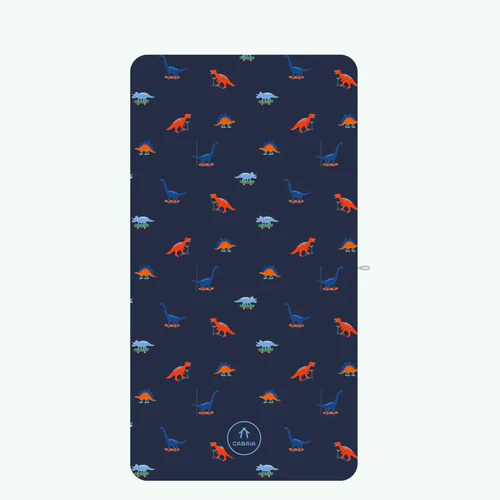 Drumheller - Serviette microfibre rectangulaire bleu