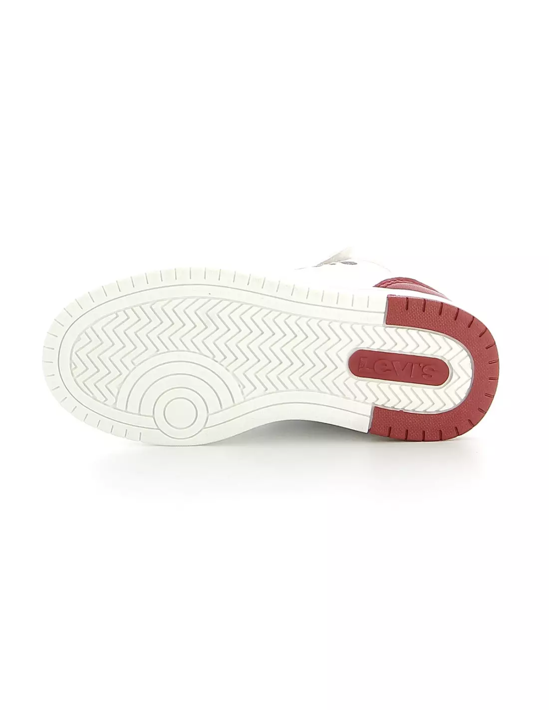 LEVIS BLOCK VIRV0012T WHITE RED - Sneakers Whitered