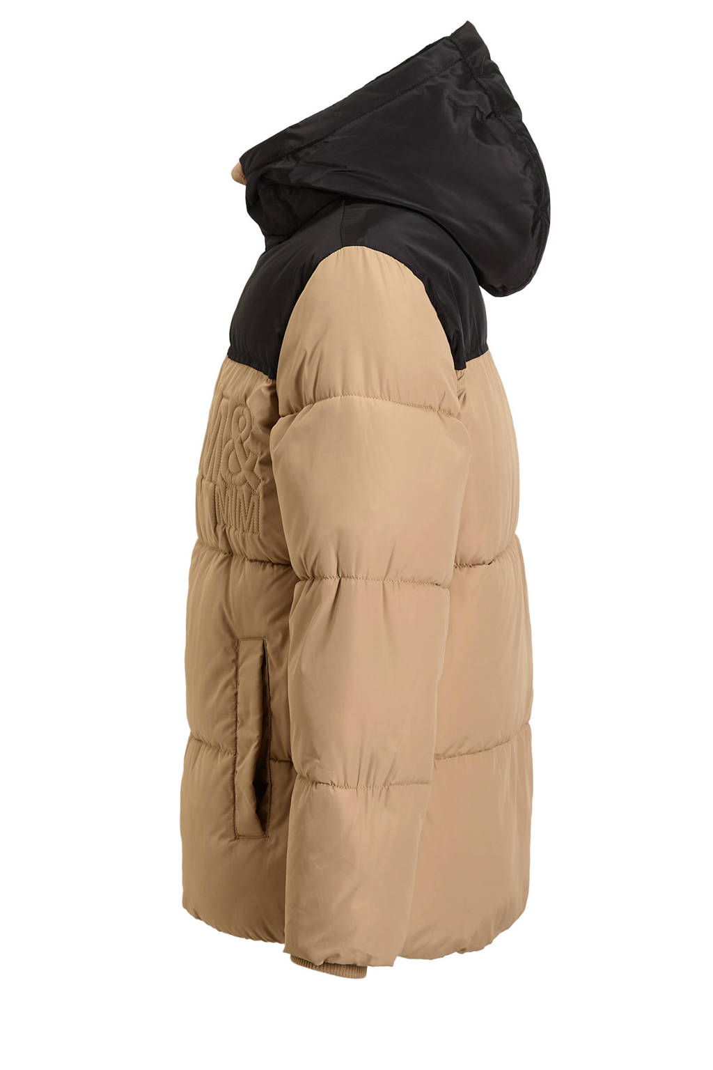 Me & My Monkey winterjas Ralf beige / zwart