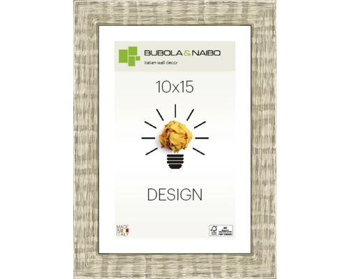 Houten fotolijst TRENDY zilver 10x15 cm