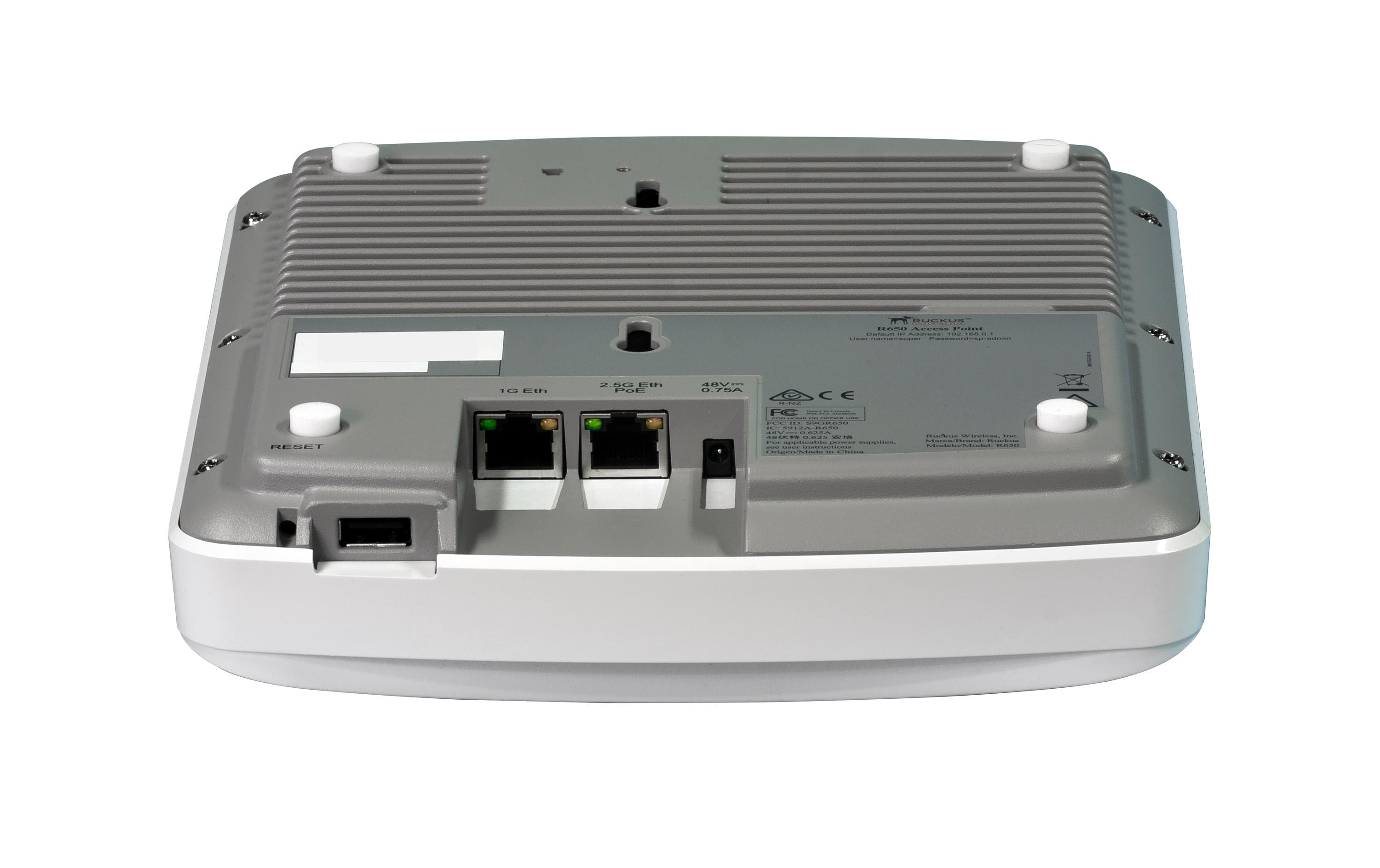 Mesh Access Point R650 unleashed<br>Ruckus Leistungsstarker Wi-Fi 6 4x4:4 Indoor Access Point mit 3 Gbps HE80/40 Geschwindigkeiten und Embedded IoT