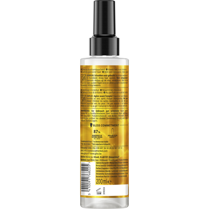 Gliss Oil nutritive anti-klit spray