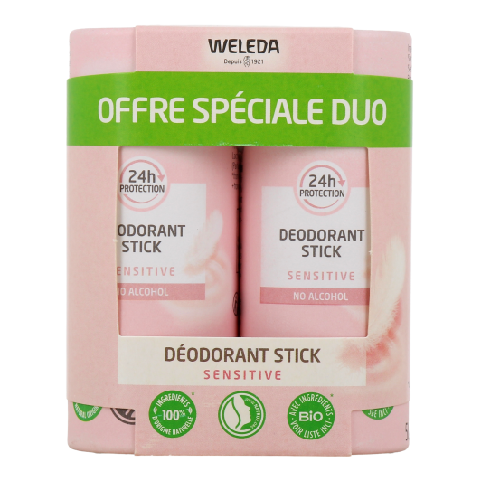 Weleda Déodorant stick bio efficacité 24h - Sans sels d'aluminium