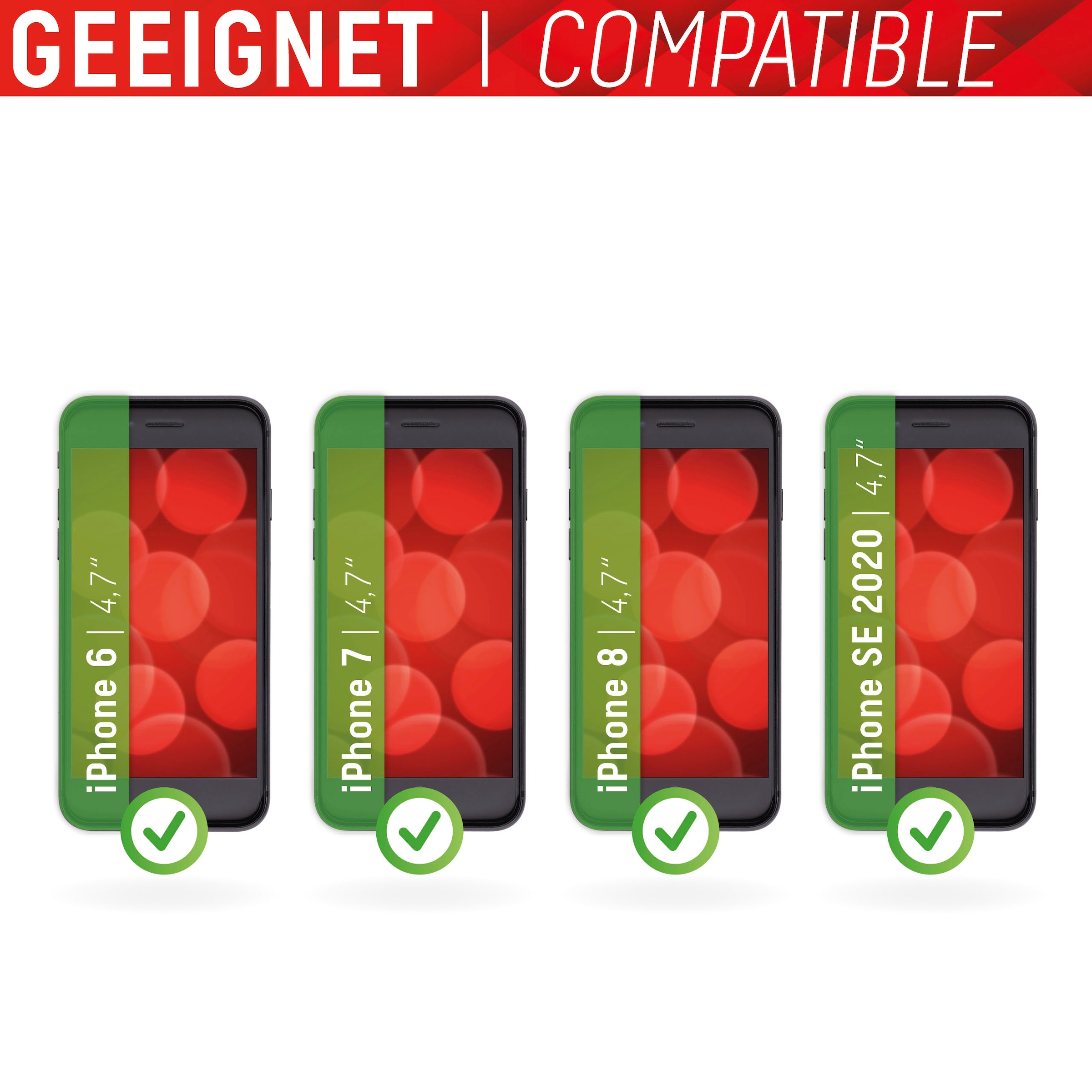 Displex Displayschutzglas »DISPLEX Real Glass Panzerglas für Apple iPhone 6/7/8/SE (2020) (4,7
