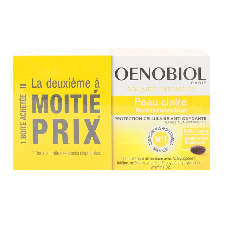Solaire intensif peau claire capsules pour 1 acheté -50% sur le 2e