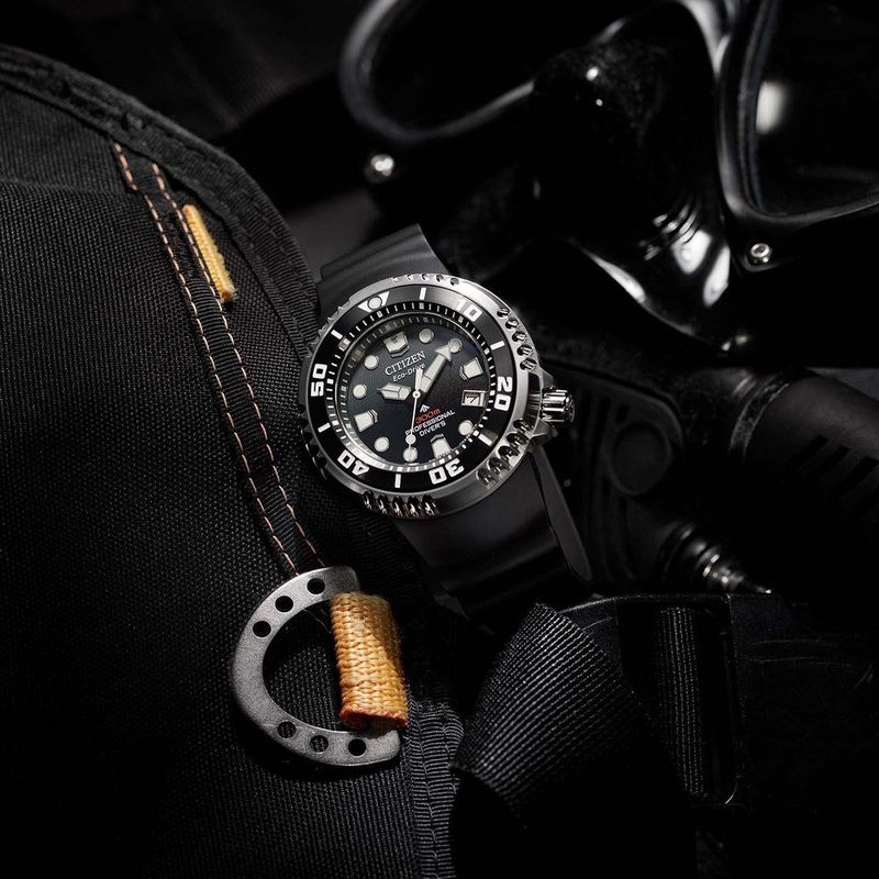 CITIZEN - Promaster Diver - Polshorloge - Zwart - Rubber - Zonne-energie