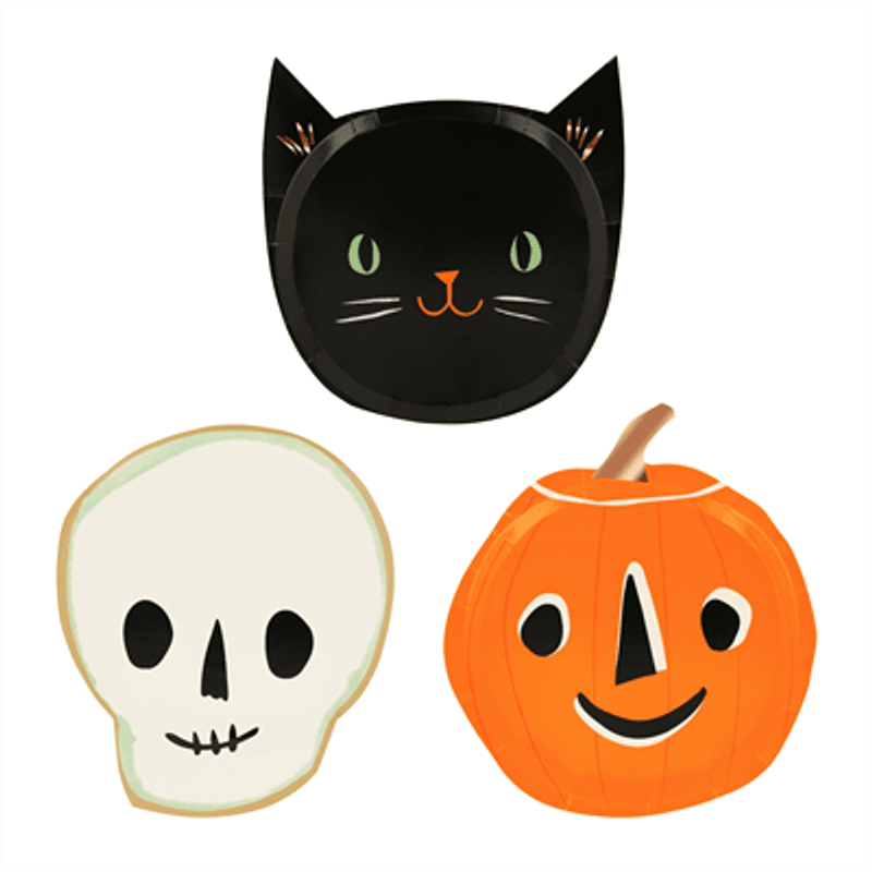 Meri Meri Papptallerken It's Halloween!