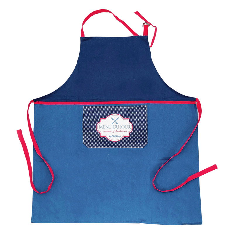 Tablier de cuisine 'menu du jour'